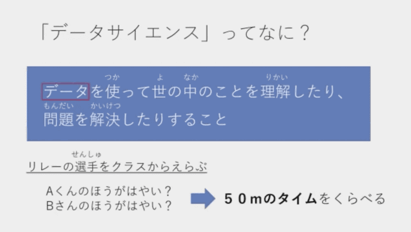 データサイエンスの考え方を、小学生の身近な事例でわかりやすく解説