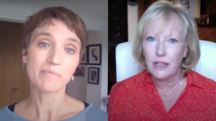 写真左より、Google チャイルドセーフティポリシーの責任者である Almudena Lara氏、「Parent Zone」のCEOであるVicki Shotbolt氏