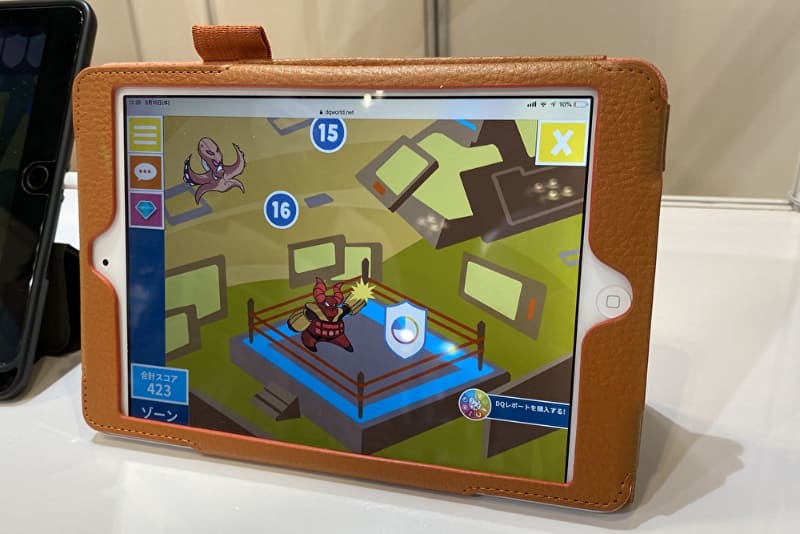 共生と共育ネットワーク・CyberFelixのブース。デジタルシティズンシップのスキルが学べる「DQ World」を展示