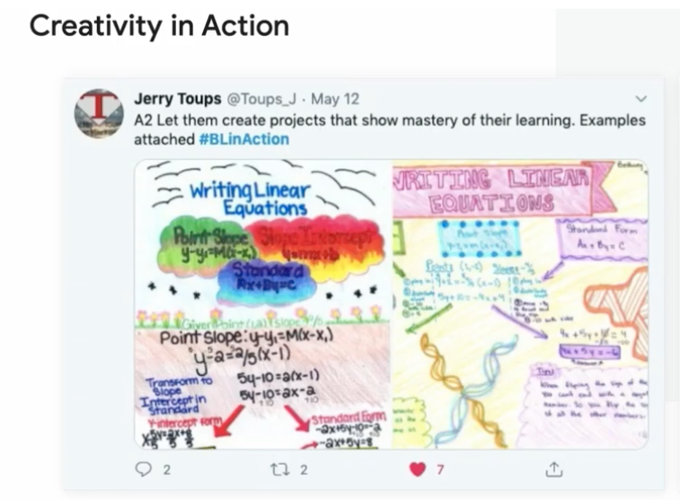 数学で学んだ内容をアートで表現