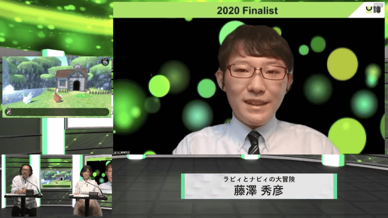 芝浦工業大学付属高等学校　藤澤 秀彦さん（高３）。「自分の作品を商業的なものに昇華させて多くの人に遊んでもらい、そのフィードバックを元に成長したい」と語る姿が印象的だ