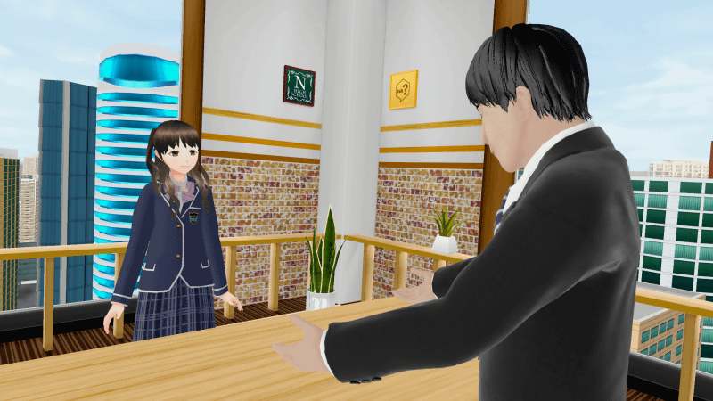 面接対策もVR空間で。現実に近い環境で実践的なコミュニケーショントレーニングが可能