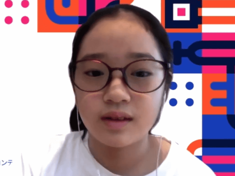 小川りりかさん（11歳）は、お父さんの勧めでコンテストに参加したそうだ