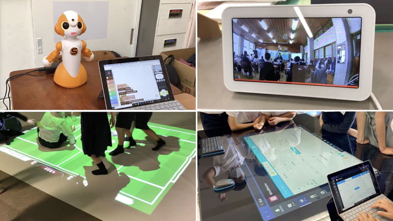 同校で導入しているさまざまな情報機器の設定や接続などの支援を行うのも業務のひとつ