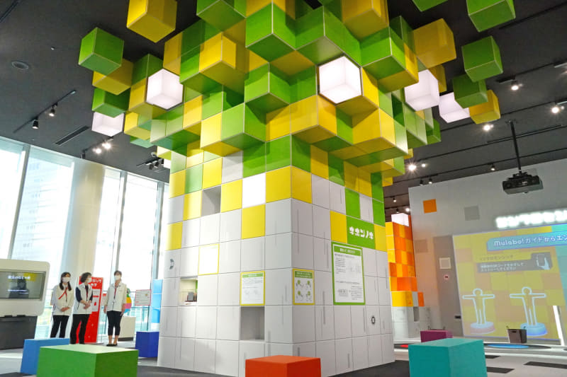 中央にそびえる「キホンノキ」では電気について学べる