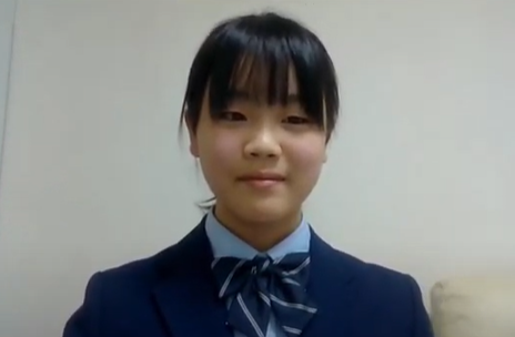 渋谷教育学園幕張高等学校1年の立崎乃衣さん。学校では物理部に所属
