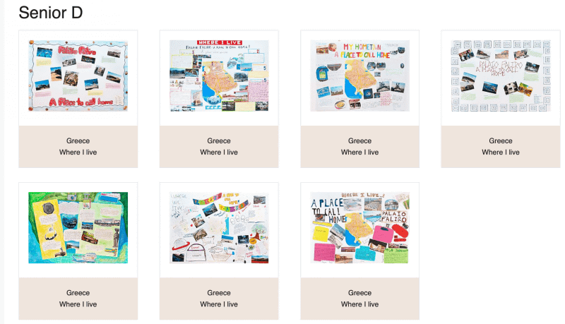 ギリシャの生徒たちが自分たちの文化を紹介したもの