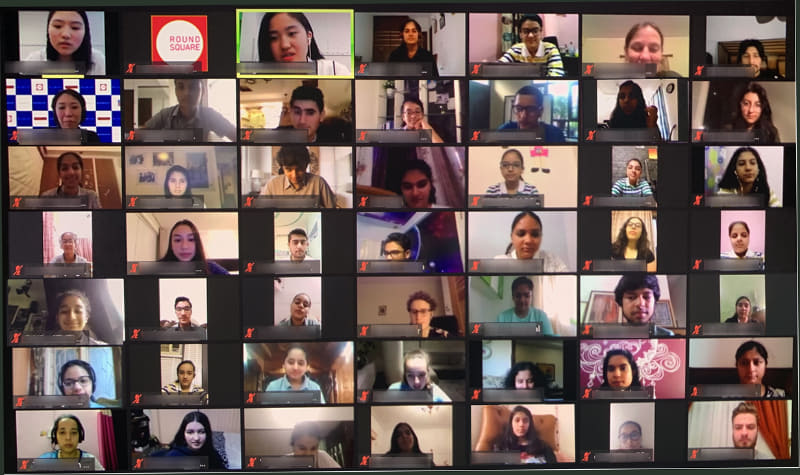 国際私立学校連盟の会員である本校では、加盟校を対象にオンライン交流を実施。コロナ禍において「自由時間にしていること」など意見交換しました