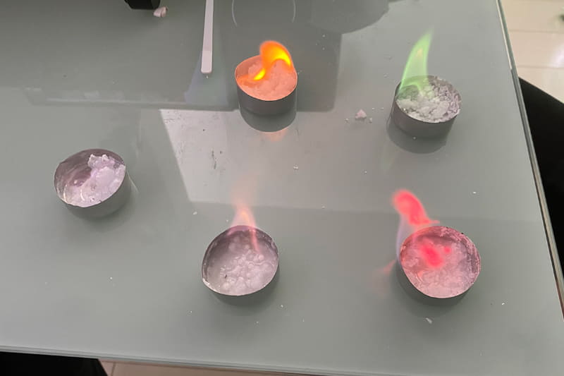 炎色反応のリアルな実験を体験