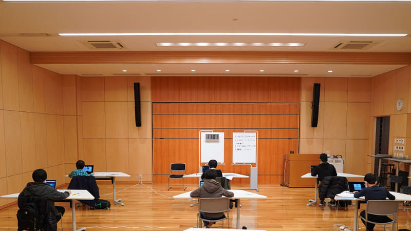 Minecraft入試本番の様子