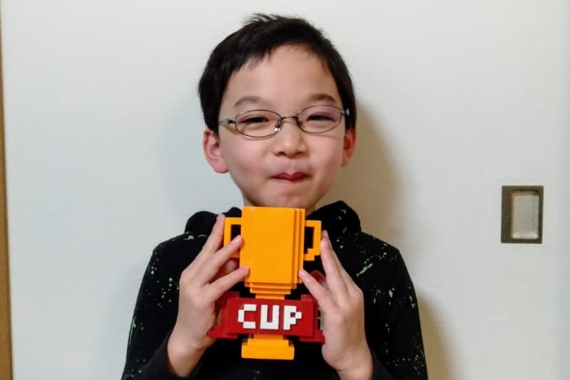 小学生低学年部門 優秀賞を受賞した、りゅうきさん（福岡県・小学2年生）