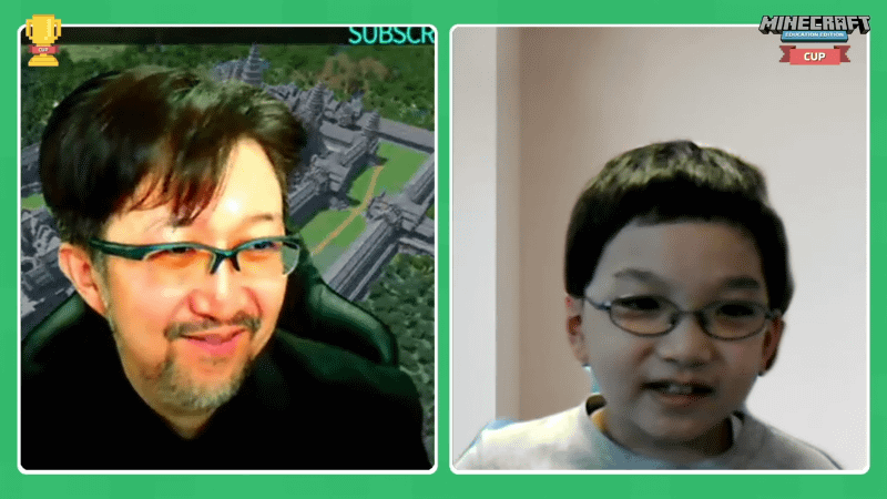 笑顔がとまらないタツナミ氏とりゅうきさんの様子