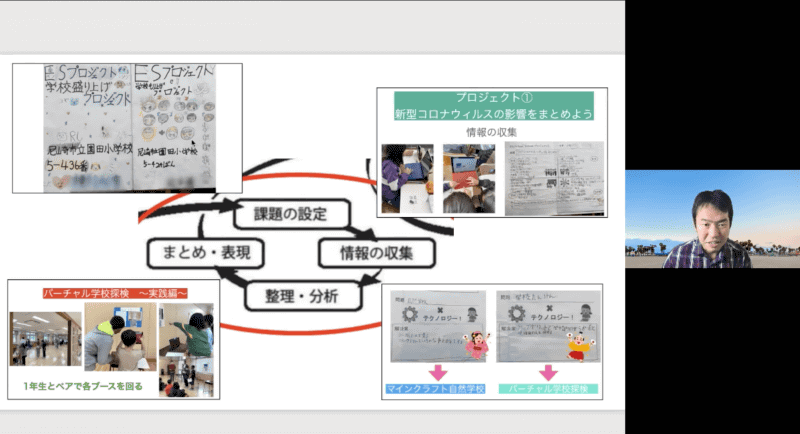 「テクノロジーでwithコロナ！ES（Enliven School=学校盛り上げ）プロジェクト」（兵庫県尼崎市立園田小学校 林孝茂教諭）