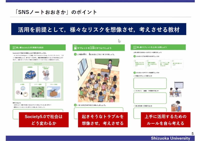 子どもたちが身につけたい情報モラルやリテラシー内容が、成長段階に合わせてまとめられている