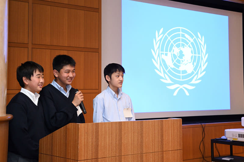 模擬国連の授業の様子