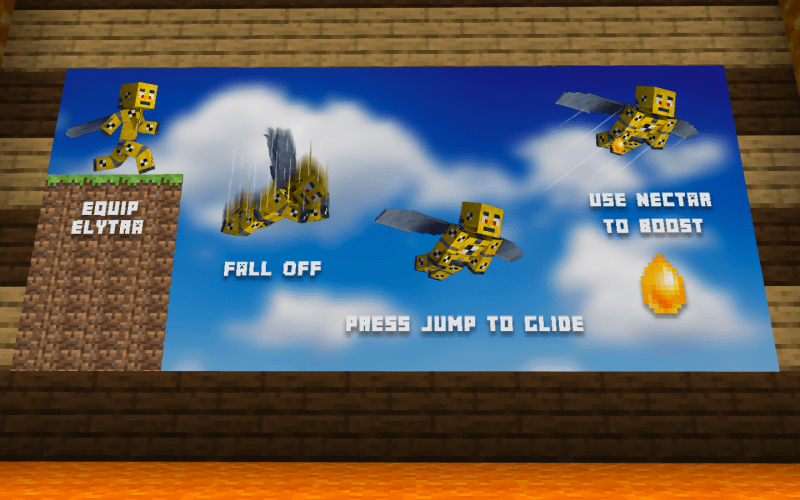 教育版マインクラフト、eスポーツ「クリエイティブクラッシュ:働きバチ」のワールドより