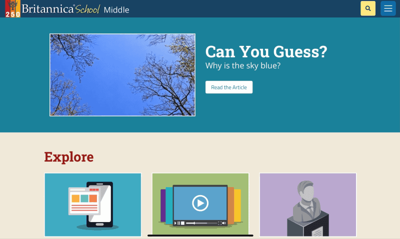 英語を活用した学びをレベルに応じて提供する百科事典データベース「Britannica School」