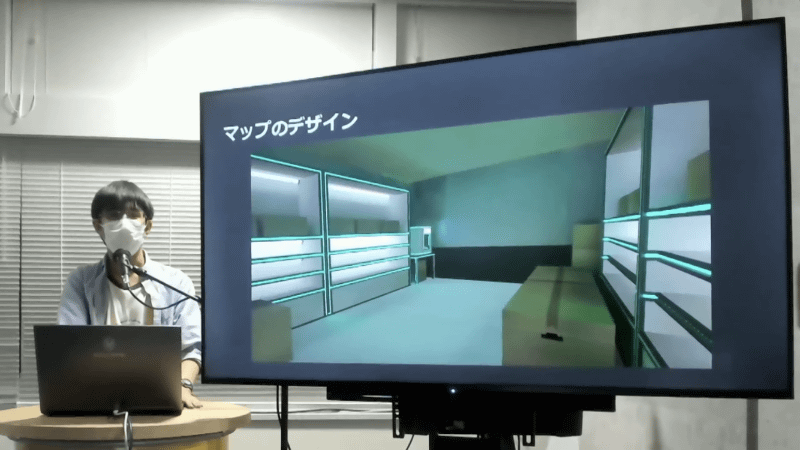 ブラッシュアップ前のマップデザイン。“のっぺりした”印象にならないよう、奥行きや明るさを加え、新ステージ「マグロ星人の基地」を追加した