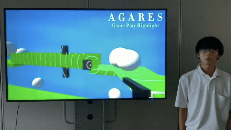 予選大会で発表した、ブラッシュ前のステージ。「1からゲームを作り直そう」という熊澤さんの提案に、驚いたと語る藤原さん。しかし、最終的に納得し高いレベルを目指すことができたという