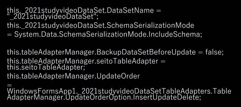 実務でも使われるプログラミング言語のC#は、このように英語ベースで記述されている