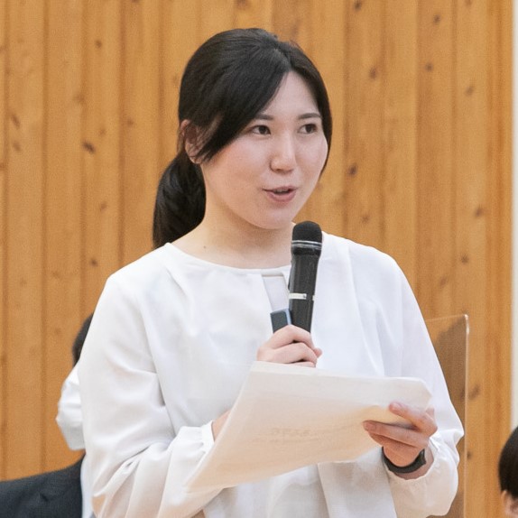 獄本いづみさん（小学校教諭）。山田小学校・山江中学校卒業