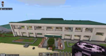 閉校する学校を残すために、マインクラフトの中で校舎を再現（北見市立上仁頃小学校　野尻育代教諭の実践）