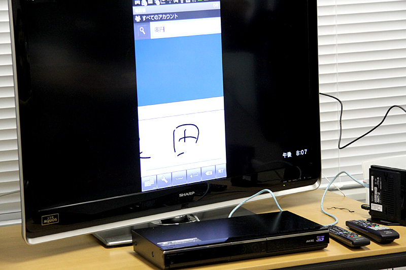 手書きのデモンストレーション