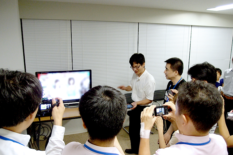 「スマートファミリンク」のデモンストレーション