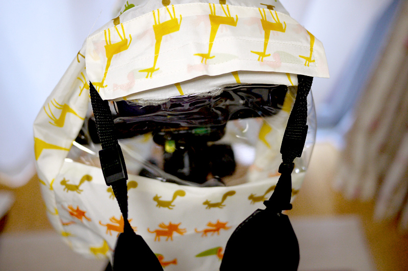 ストラップを出してマジックテープで止めれば、そのまま持ち歩けます