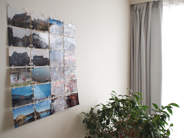 L判プリントをひたすら連結して壁にポスター状に貼って楽しめる