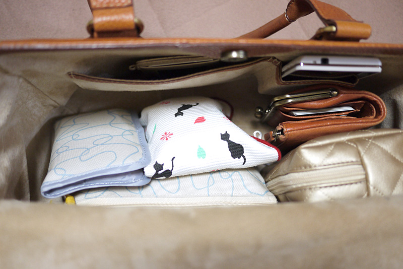 バッグの中にスッキリ収納