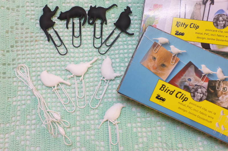 Puhlmann　bird clip （white）／Puhlmann　kitty clip（black）／ SHOP DETAIL 中目黒