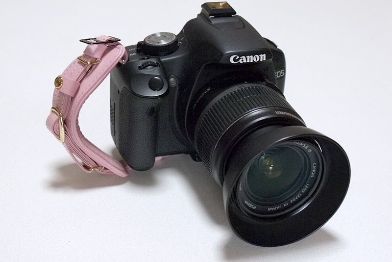 取り付け完了したハンドグリップ。かわいらしくておしゃれ