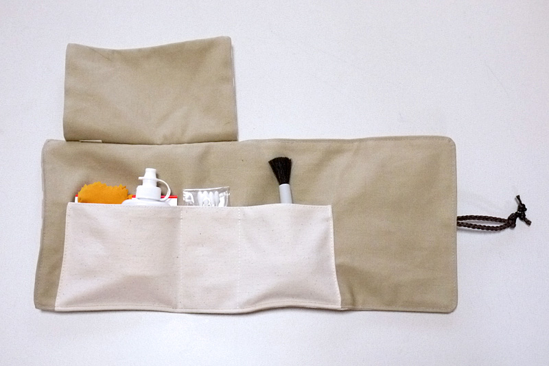 カメラクリーニングセットを水玉イチゴオーレにいれてみた