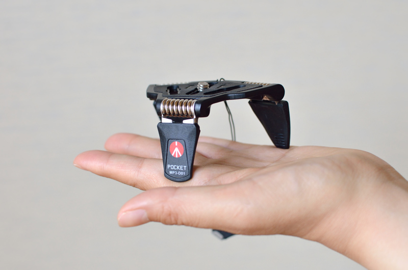 カラーはブラックとグレーの２種類（写真はブラック）。今回ご紹介の「L」の他に、コンパクトカメラ向きの「S」もあり