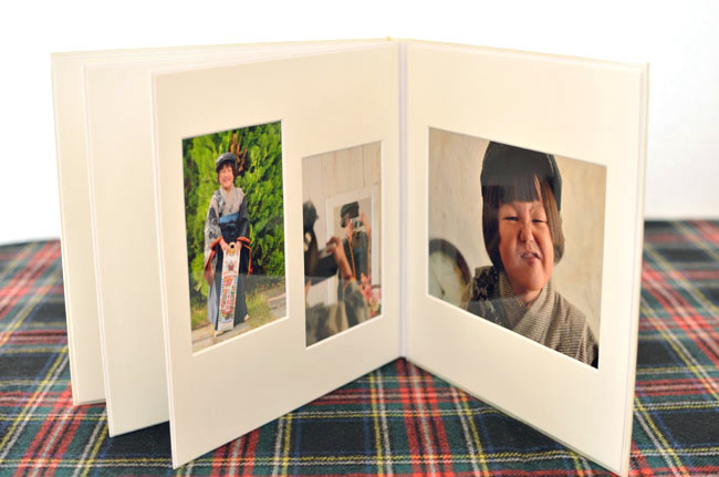 完成イメージ。見慣れたサイズの写真も、見応えある一冊に仕上がります。