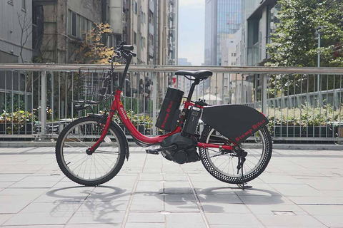 走った跡が広告になるドコモの自転車「STAMP BIKE」。渋谷で実験
