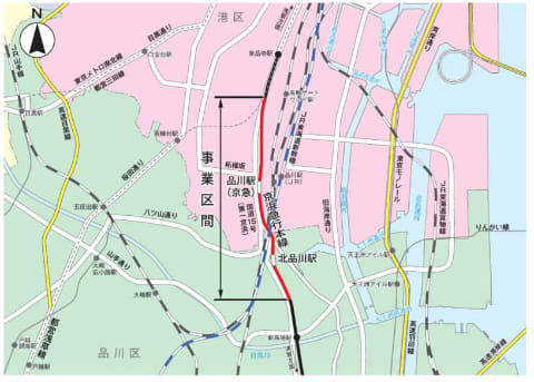 京急泉岳寺 品川 新馬場の道路と鉄道を立体交差化 踏切3カ所を除却 Impress Watch