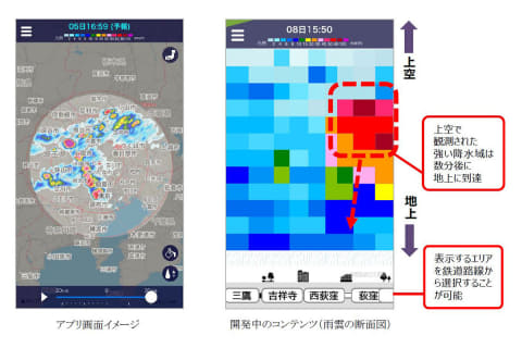 レーダー アプリ 雨雲