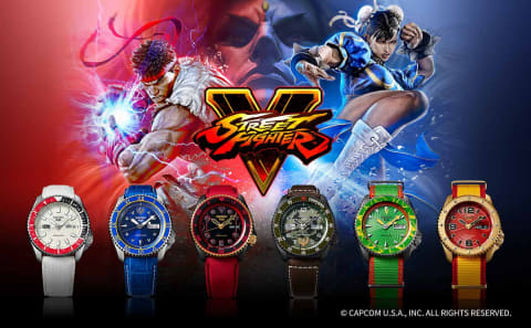 セイコー5スポーツが ストリートファイターv コラボ リュウケン ガイルなど Impress Watch