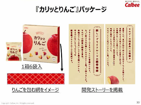 カルビー ドライフルーツ参入 青森産りんご使用の カリッとりんご Impress Watch