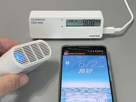 レビュー テレワークやクルマの眠気は Co2 スマホ対応 Pocket Co2センサー を試す Impress Watch