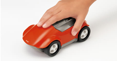 プラス 車を走らせて鉛筆を削る ハシレ エンピツケズリ Impress Watch