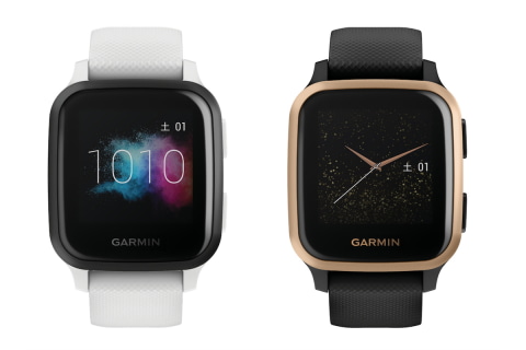 中古 ガーミン Venu Sq Music Black/Rose Gold（Garmin VENU SQ Music  