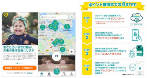 パンパース スマホで開錠する おむつ回収ボックス 無料回収 Impress Watch