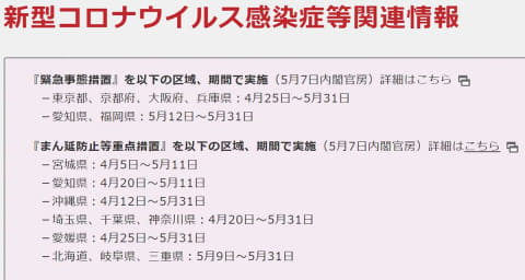 緊急事態宣言 5月31日まで延長 商業施設の休業は緩和 Impress Watch