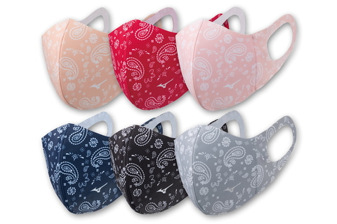 ミズノ ペイズリー柄のスポーツ素材マスク Impress Watch ミズノ ペイズリー柄のスポーツ素材マスク Impress Watch