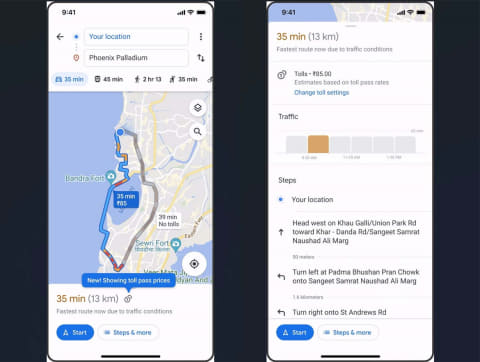 Google マップ 有料道路の料金表示に対応 詳細ナビも Impress Watch