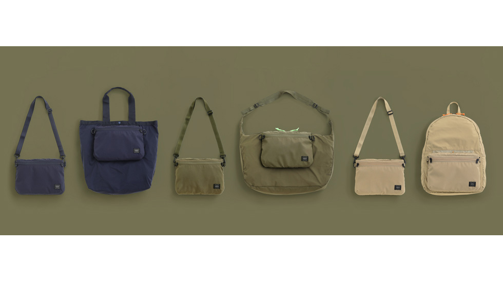 PORTER、バッグを収納したパッカブル仕様のサコッシュ「FOLDABLE
