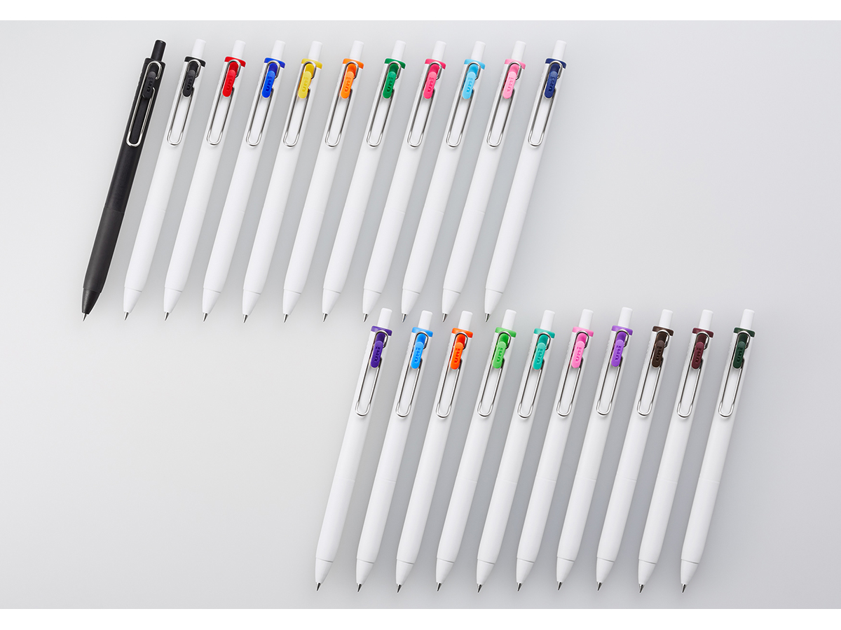 三菱鉛筆 ゲルインクボールペン ユニボール ワン 0.38mm グリーン （軸色：オフホワイト） UMNS38.6 1セット（10本） 〔×3セット〕 三菱えんぴつ (限定)ゲルインクボールペン ［0.38mm］ uni-ball one P